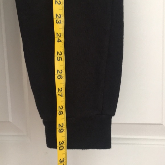 Disney Girls Pants L Black Mickey Embroidered Gold outline Elastic Waistband - Picture 5 of 8